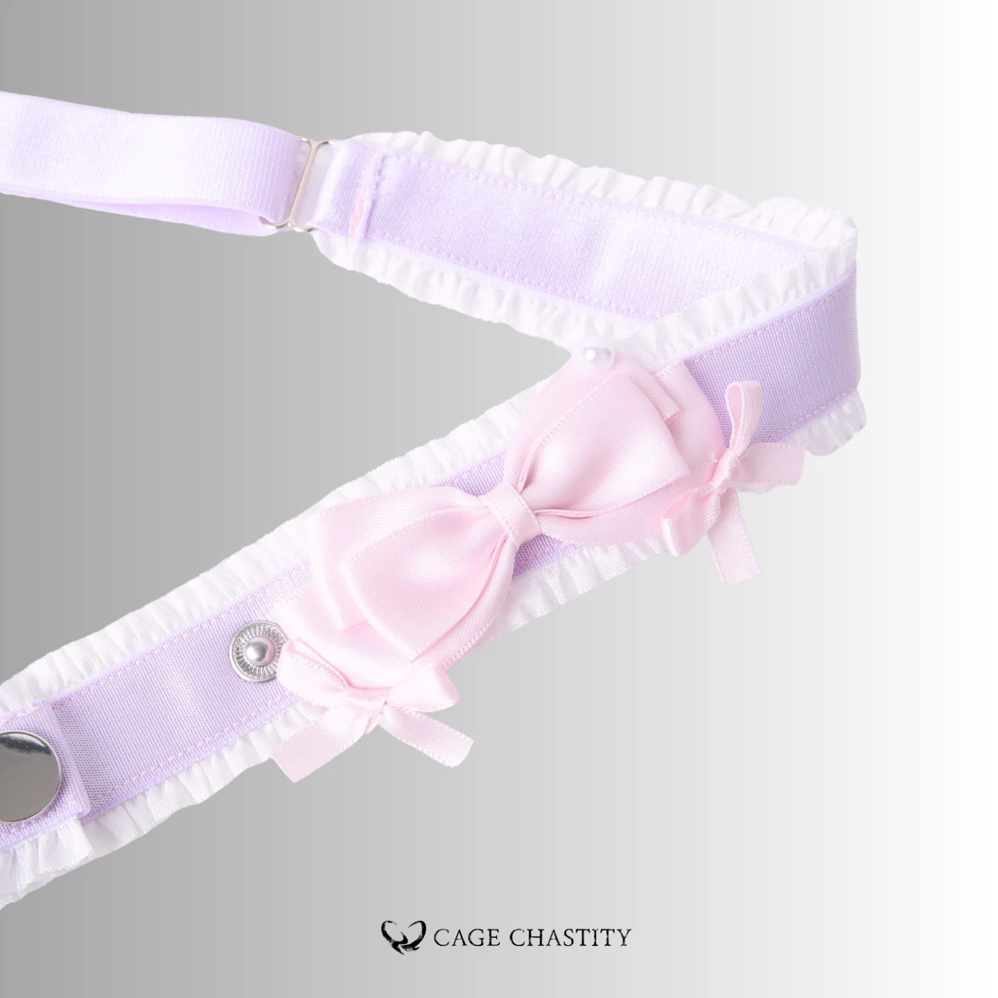 Lilac Ultra-Luxe Handcrafted Sissy Lingerie Set with Garters