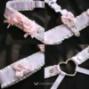Lilac Ultra-Luxe Handcrafted Sissy Lingerie Set with Garters