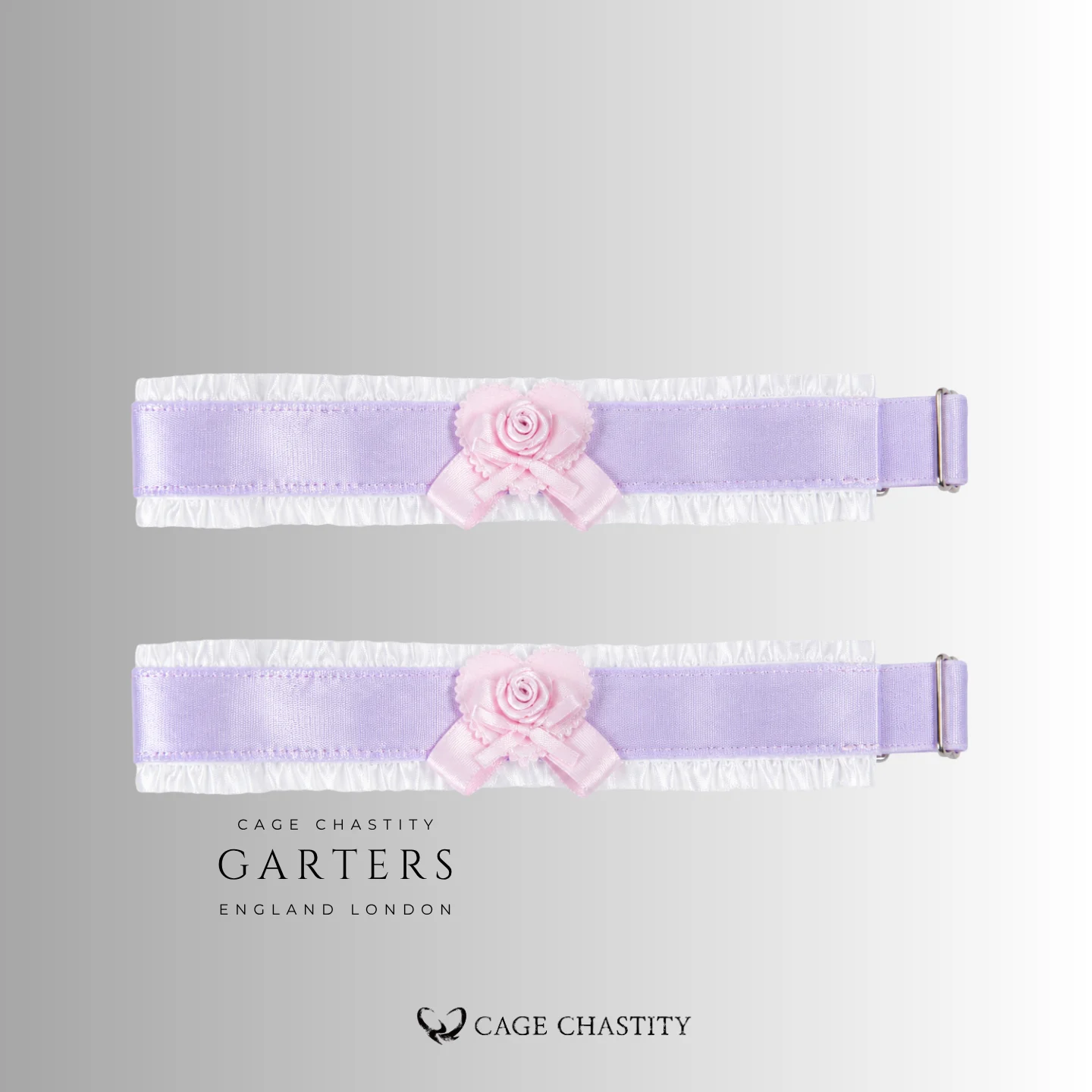 Lilac Ultra-Luxe Handcrafted Sissy Lingerie Set with Garters