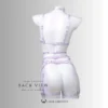 Lilac Ultra-Luxe Handcrafted Sissy Lingerie Set with Garters
