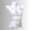 Lilac Ultra-Luxe Handcrafted Sissy Lingerie Set with Garters