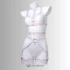 Lilac Ultra-Luxe Handcrafted Sissy Lingerie Set with Garters