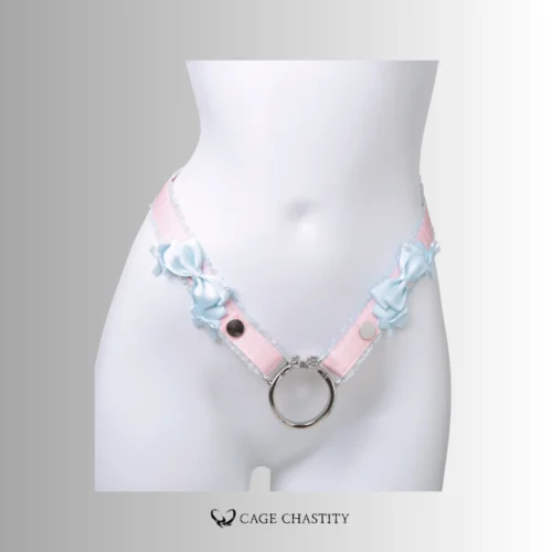Mademoiselle Satin Bow Handmade Chastity Belt