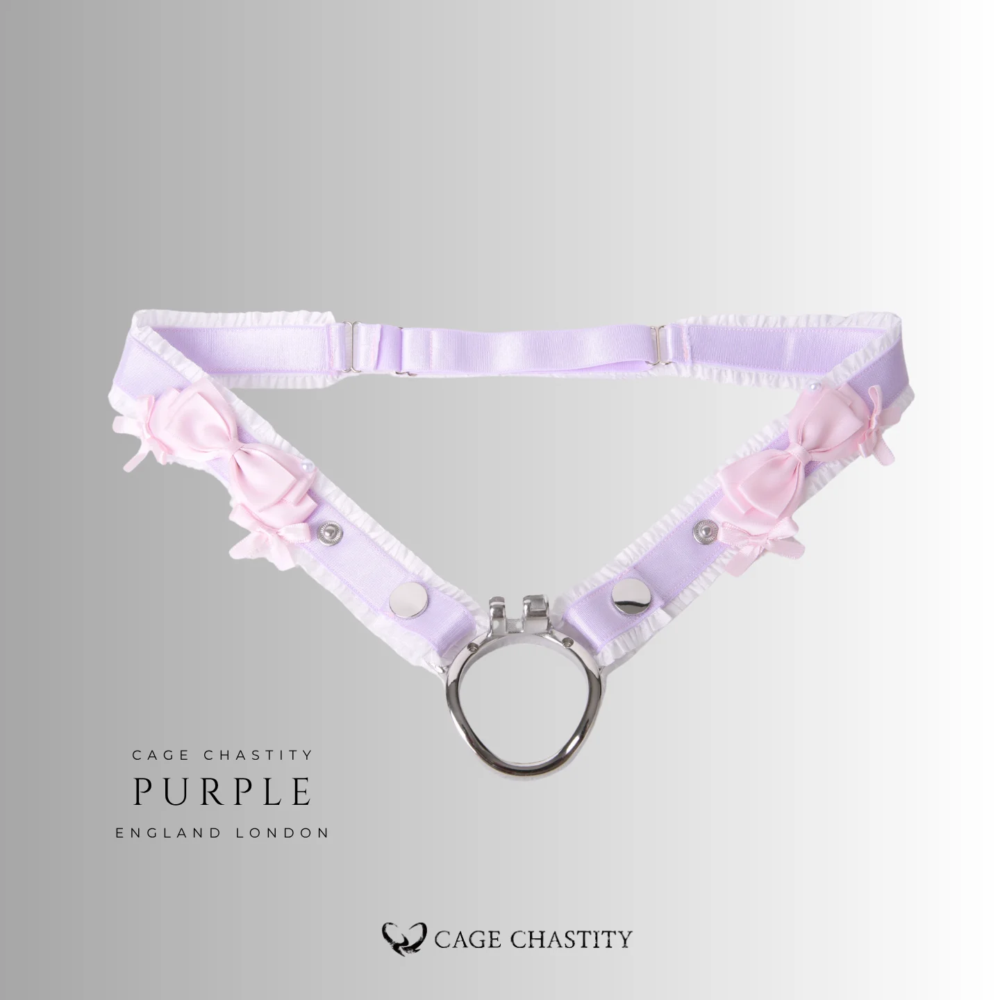 Mademoiselle Satin Bow Handmade Chastity Belt