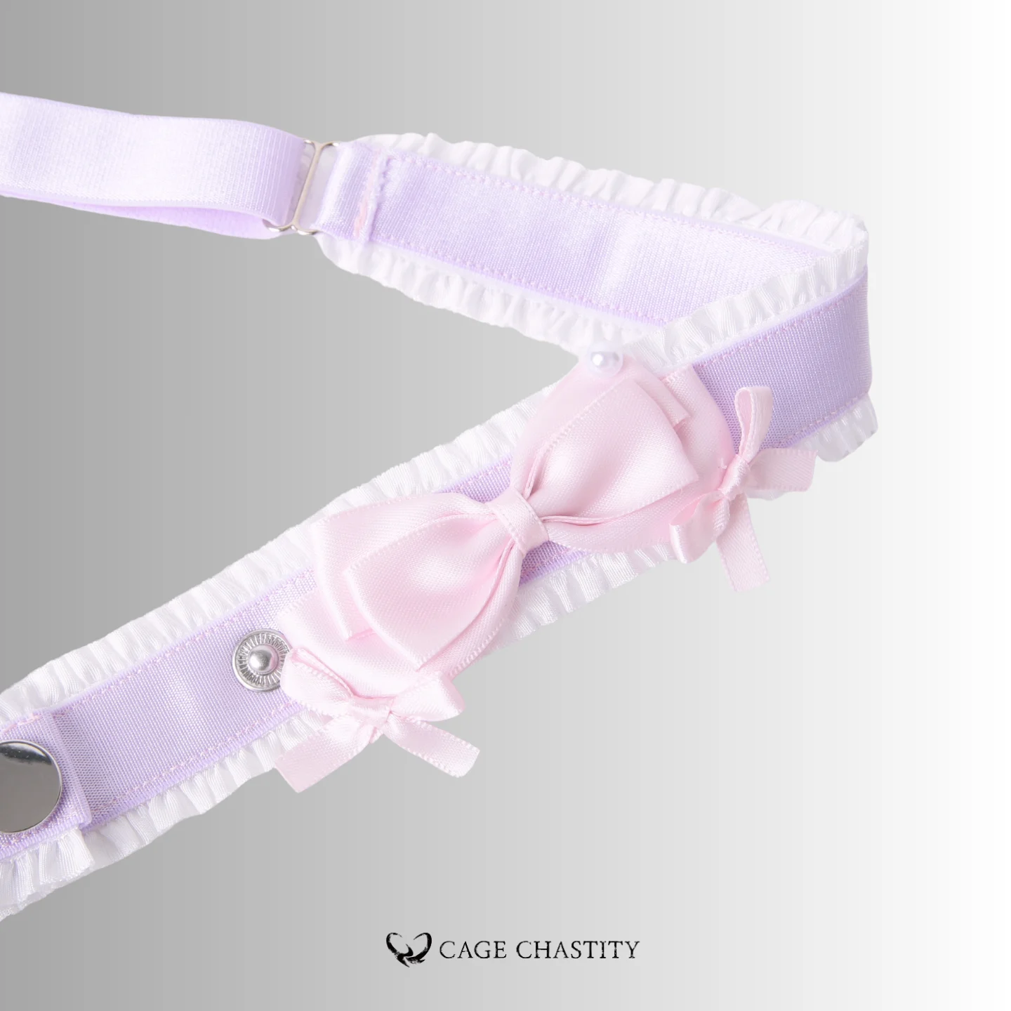 Mademoiselle Satin Bow Handmade Chastity Belt