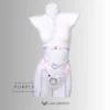 Mademoiselle Satin Bow Handmade Chastity Belt