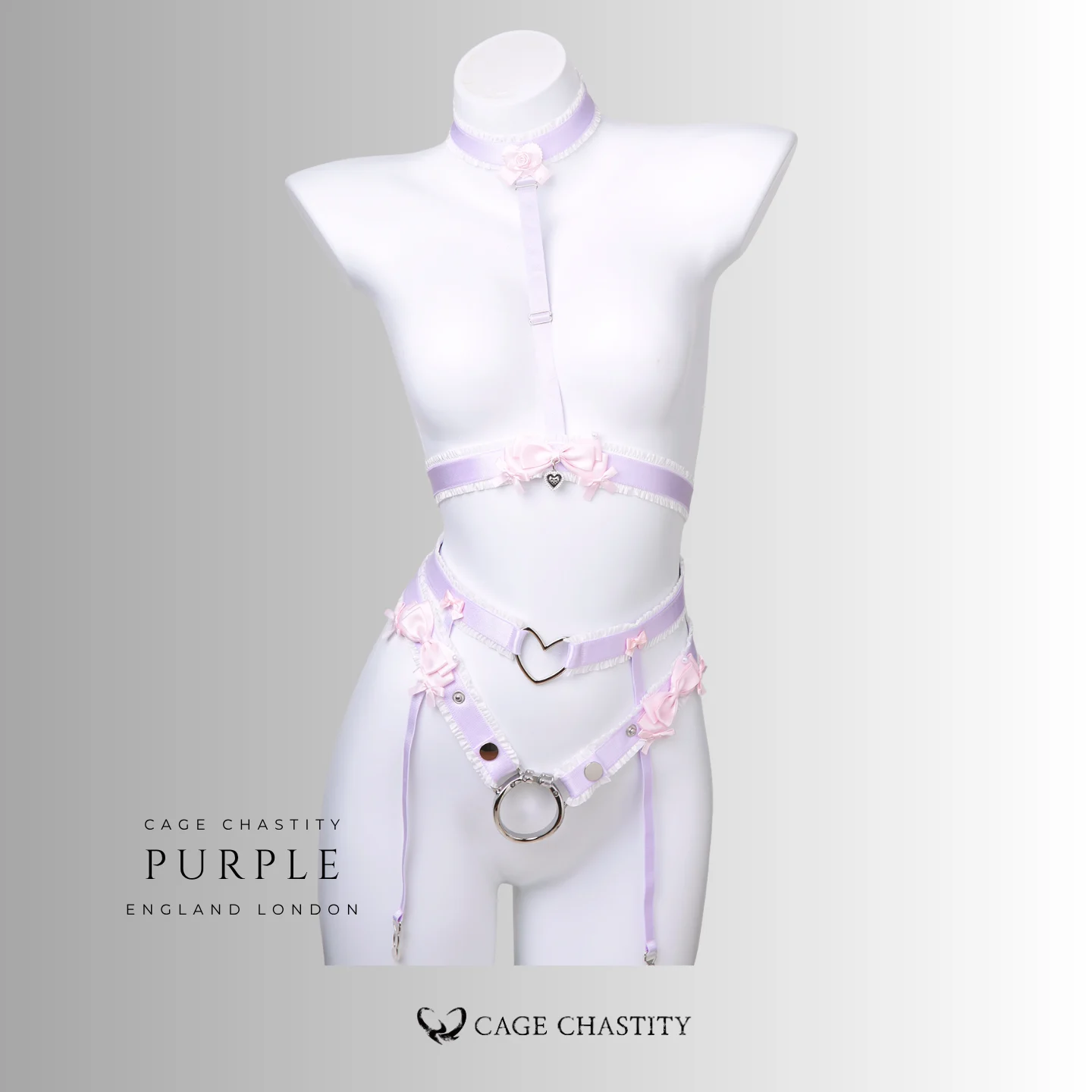 Mademoiselle Satin Bow Handmade Chastity Belt