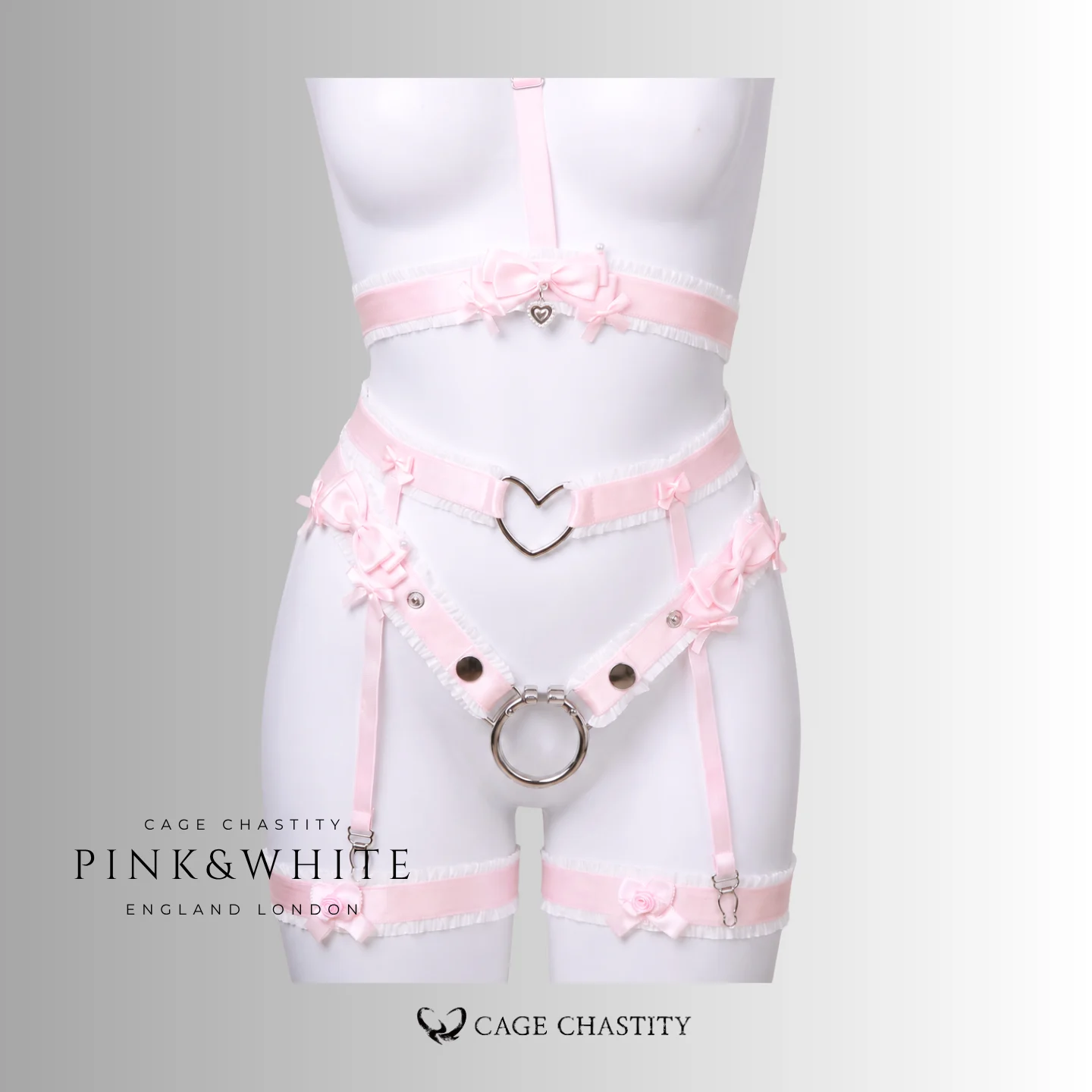 Mademoiselle Satin Bow Handmade Chastity Belt
