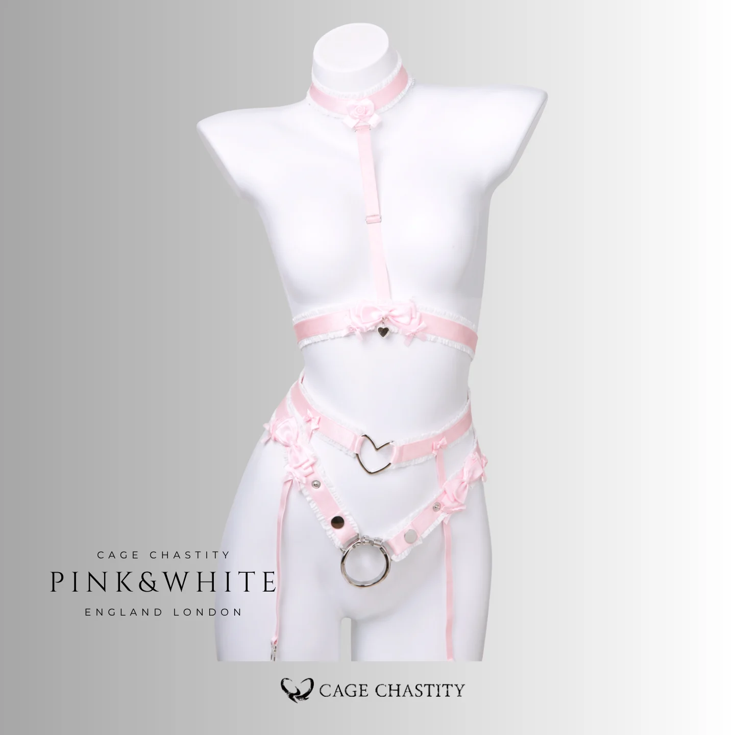 Mademoiselle Satin Bow Handmade Chastity Belt