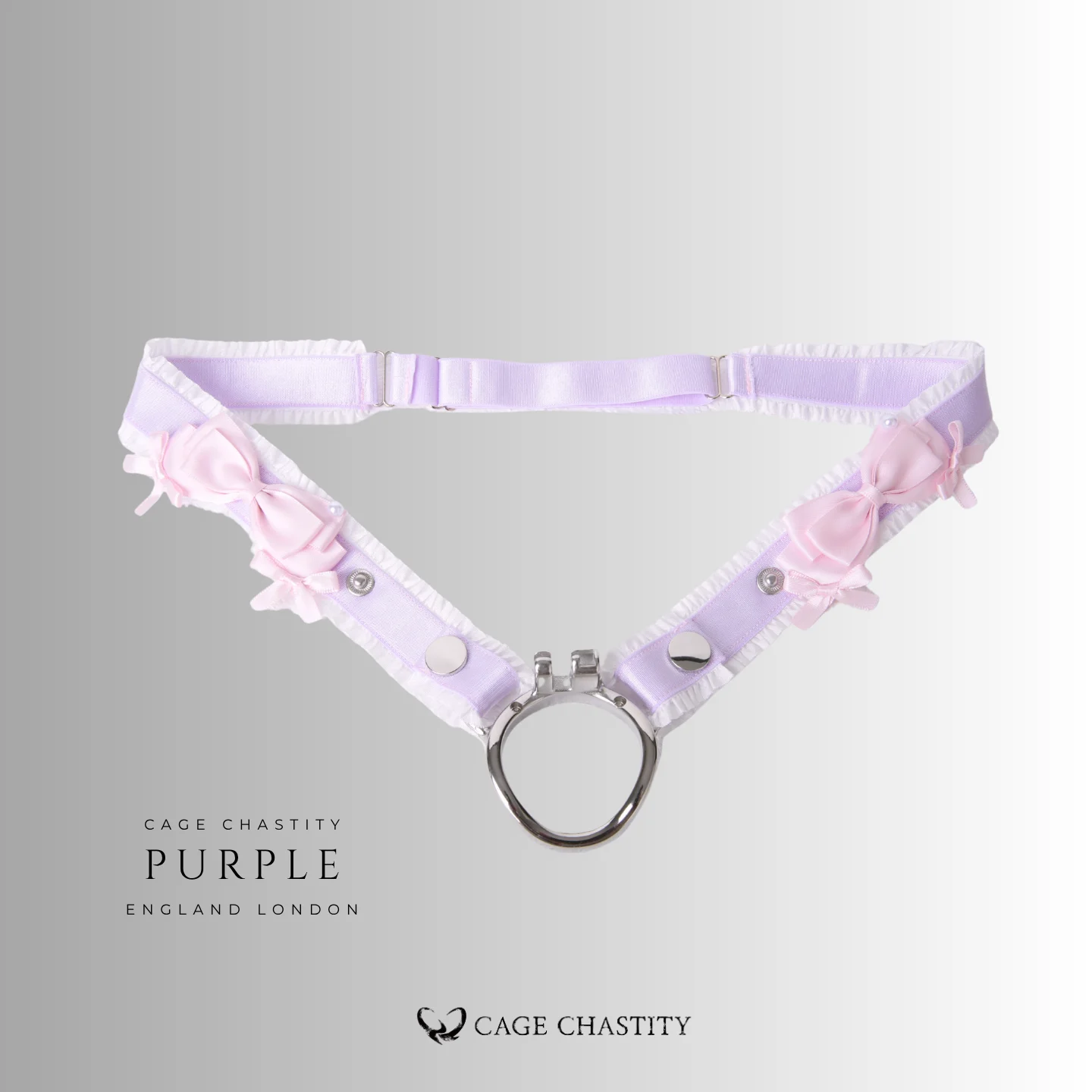 Mademoiselle Satin Bow Handmade Chastity Belt