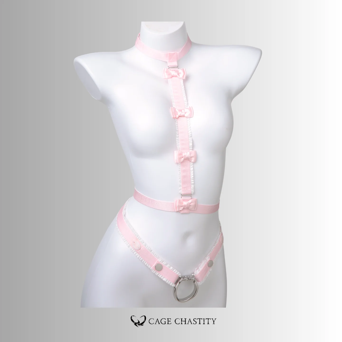 Sweetline Femboy Full Body Harness & Garter Set