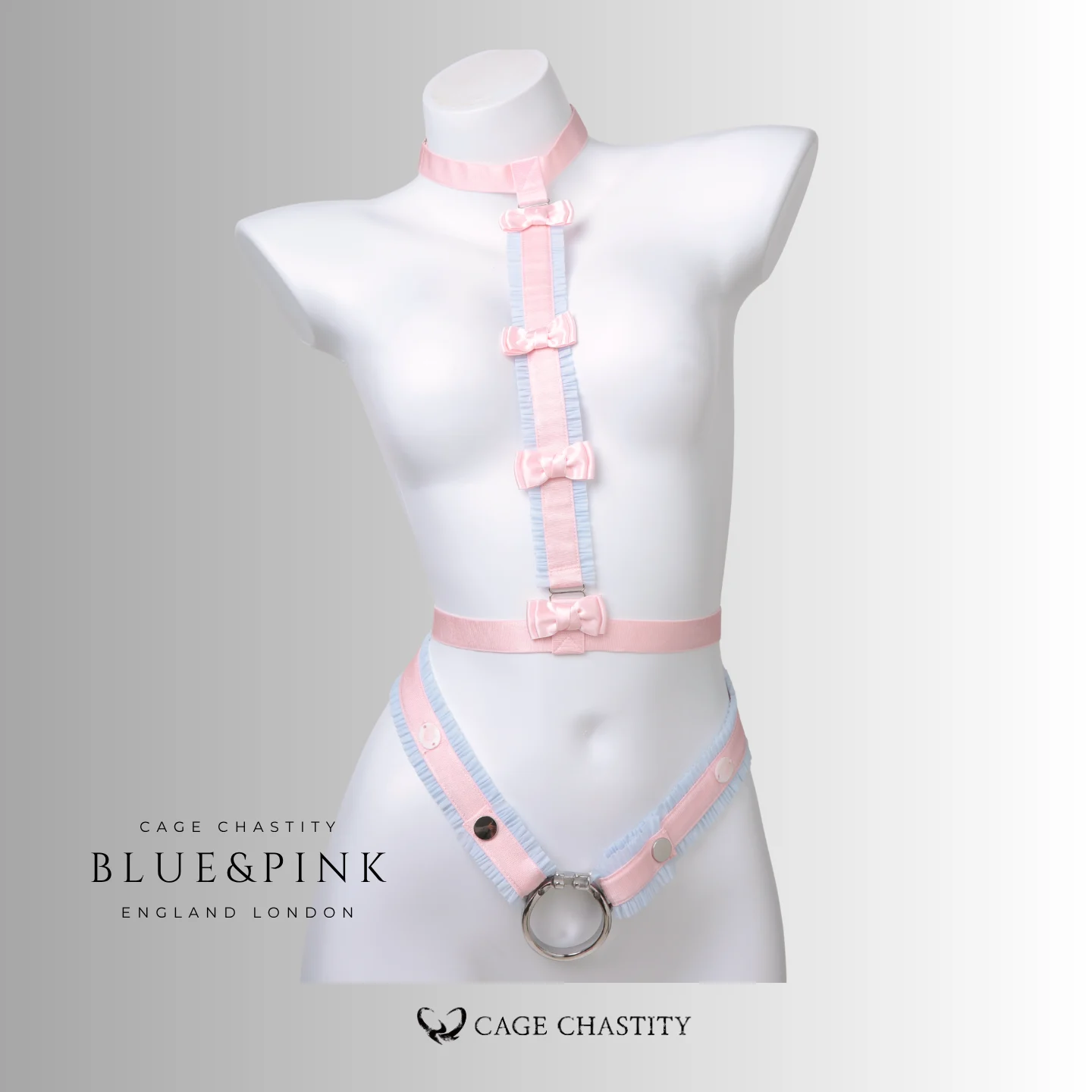 Sweetline Femboy Full Body Harness & Garter Set