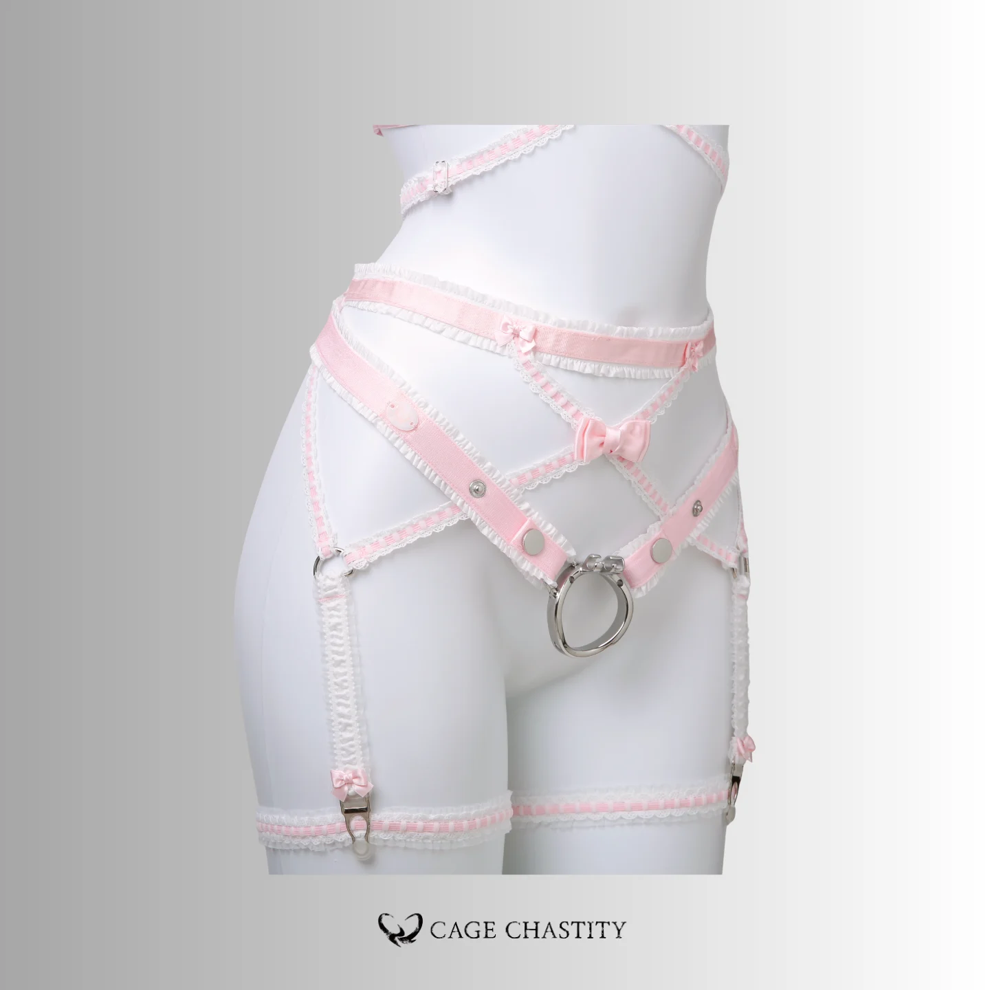 Sweetline Femboy Full Body Harness & Garter Set