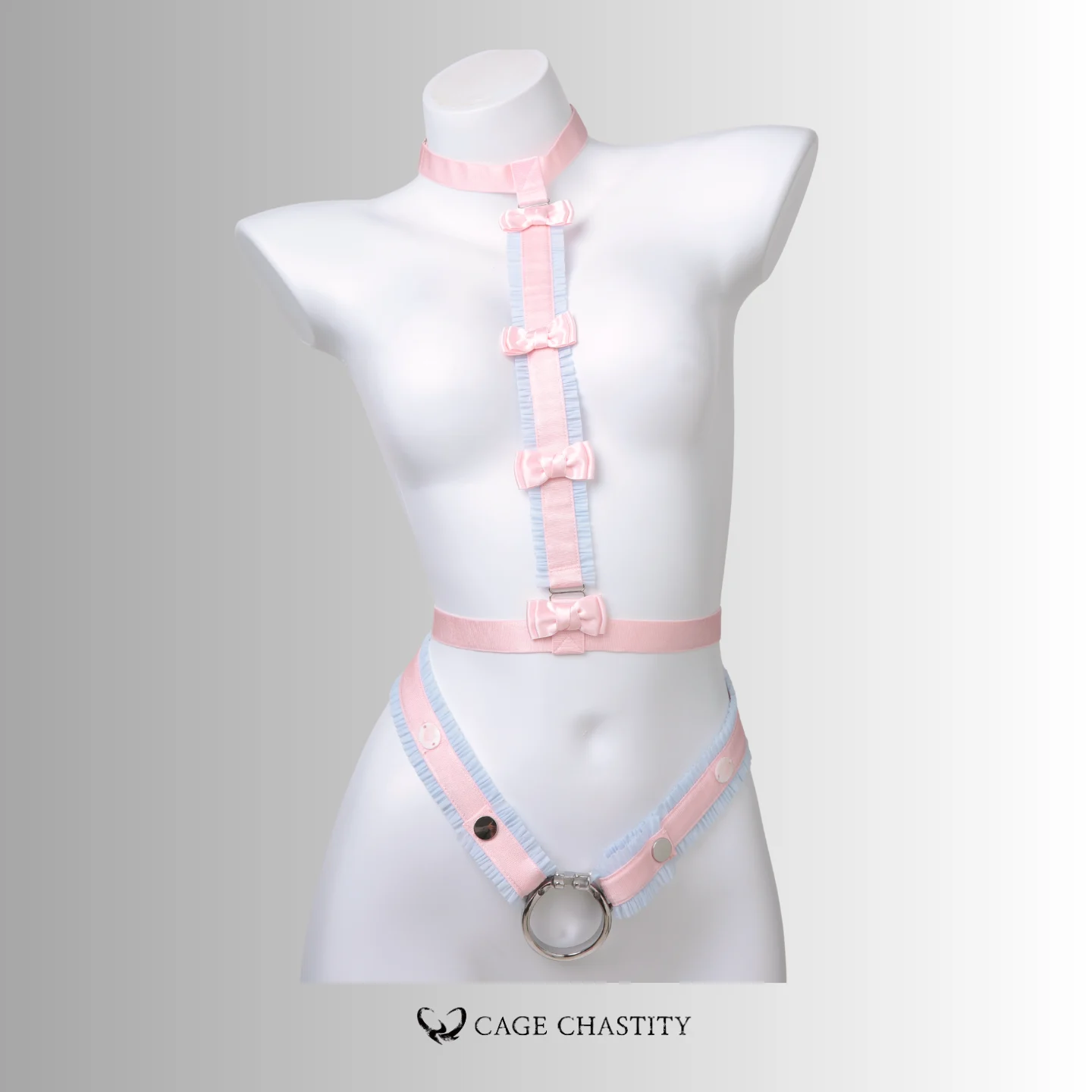Sweetline Femboy Full Body Harness & Garter Set