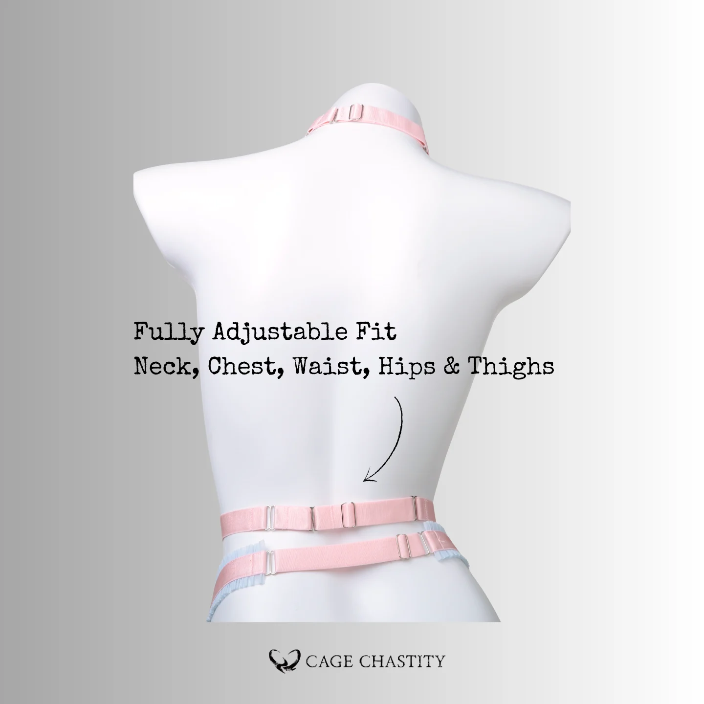 Sweetline Femboy Full Body Harness & Garter Set