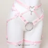 Blush Éclat Ultra-Luxe Handcrafted Sissy Lingerie Set with Garters