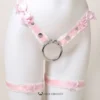 Blush Éclat Ultra-Luxe Handcrafted Sissy Lingerie Set with Garters