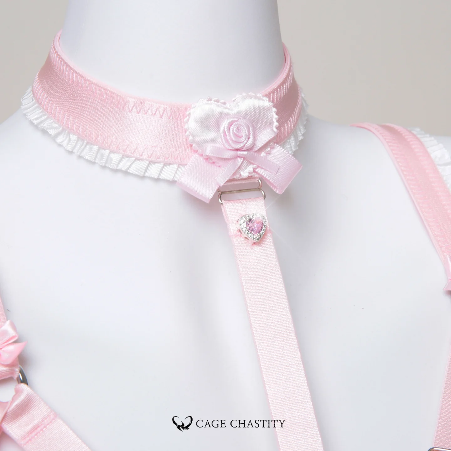 Blush Éclat Ultra-Luxe Handcrafted Sissy Lingerie Set with Garters