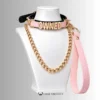 Fetish Word Collar & Chain Leash Set