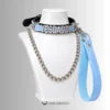 Fetish Word Collar & Chain Leash Set