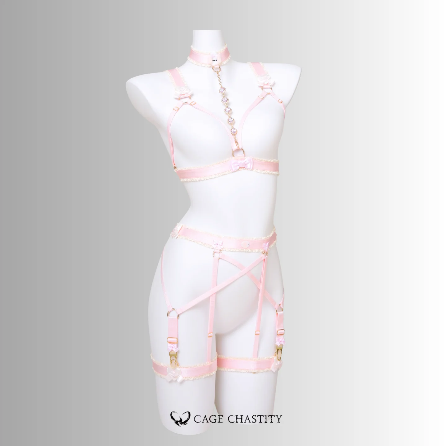 Gilded Puppy Handcrafted Sissy Garter Ensemble