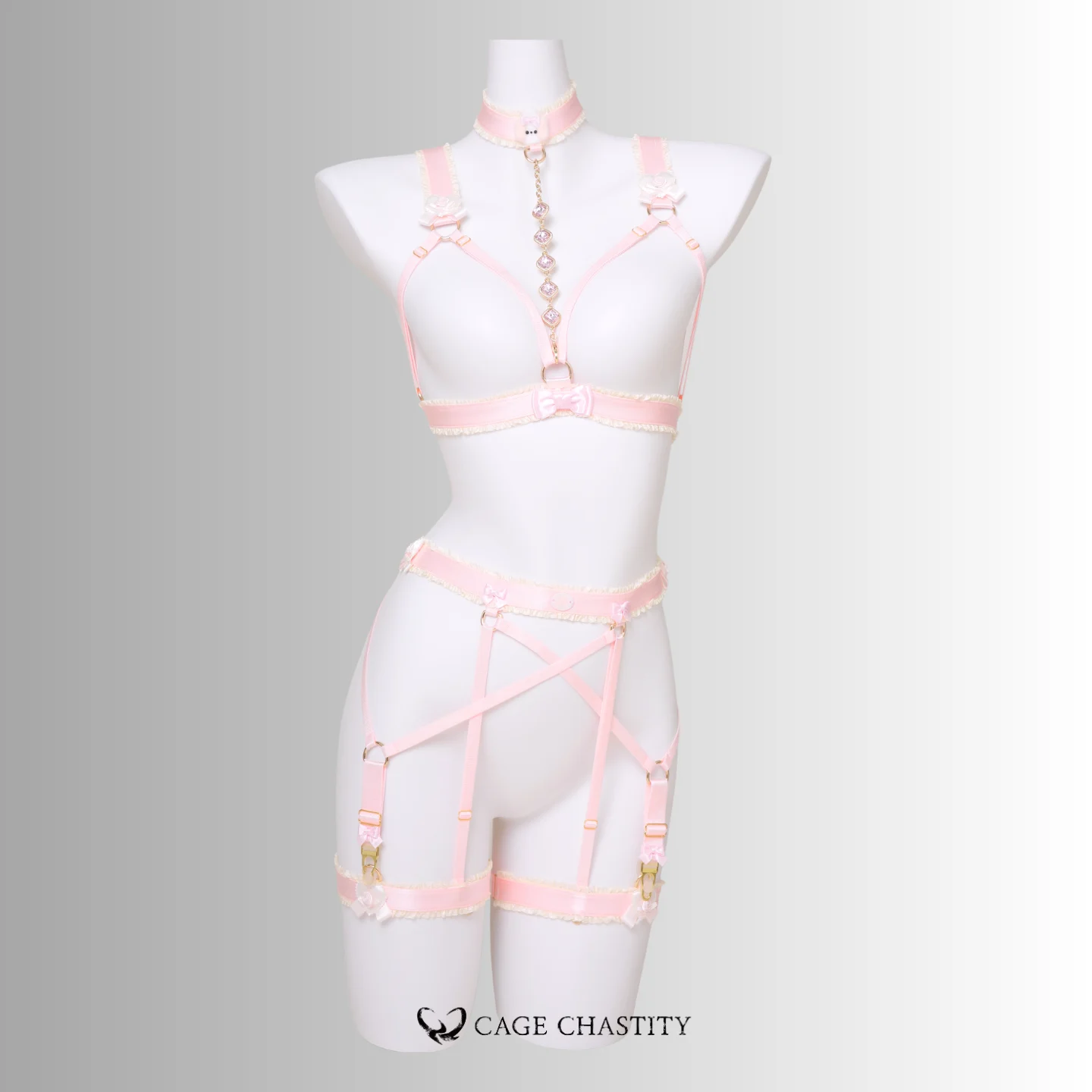 Gilded Puppy Handcrafted Sissy Garter Ensemble