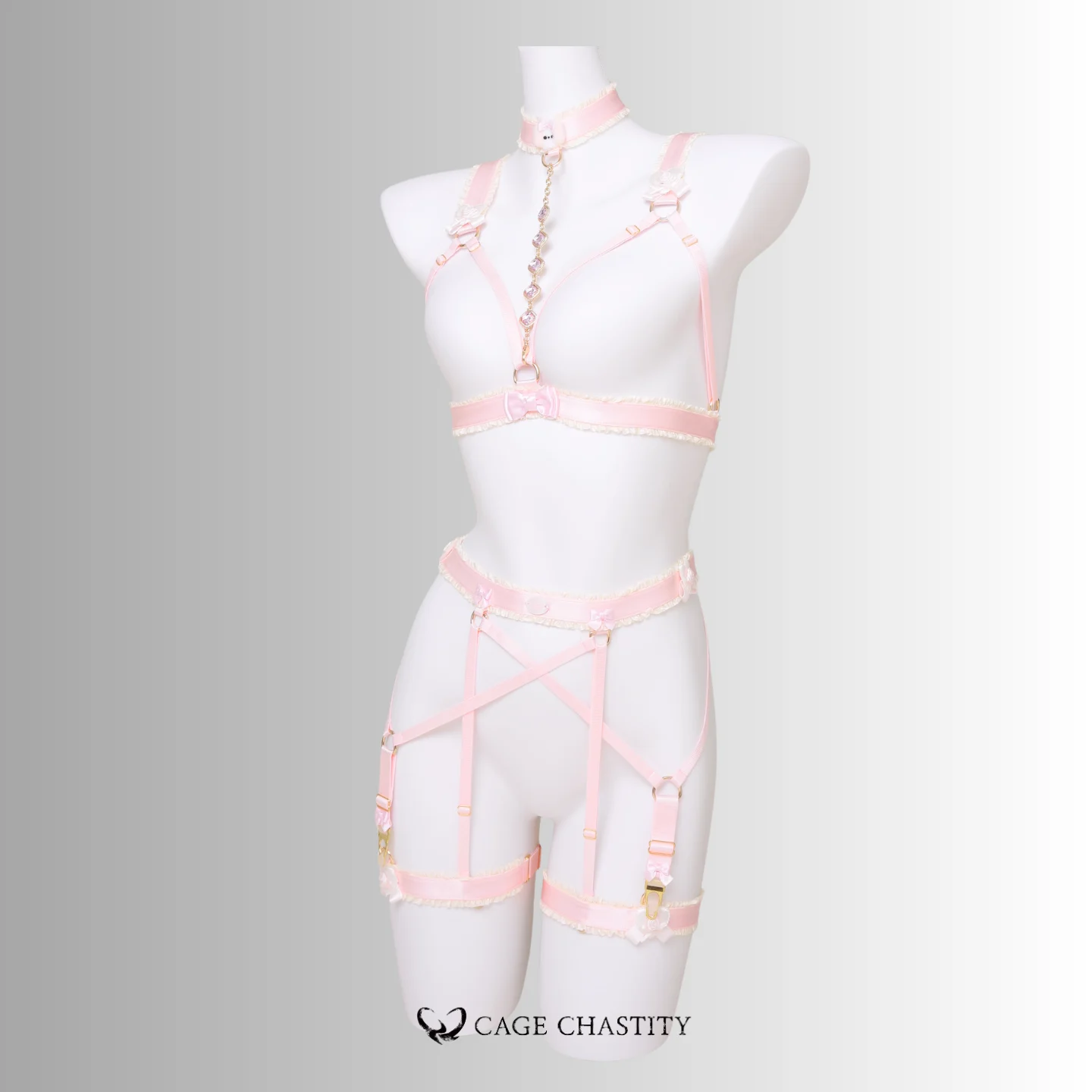 Gilded Puppy Handcrafted Sissy Garter Ensemble