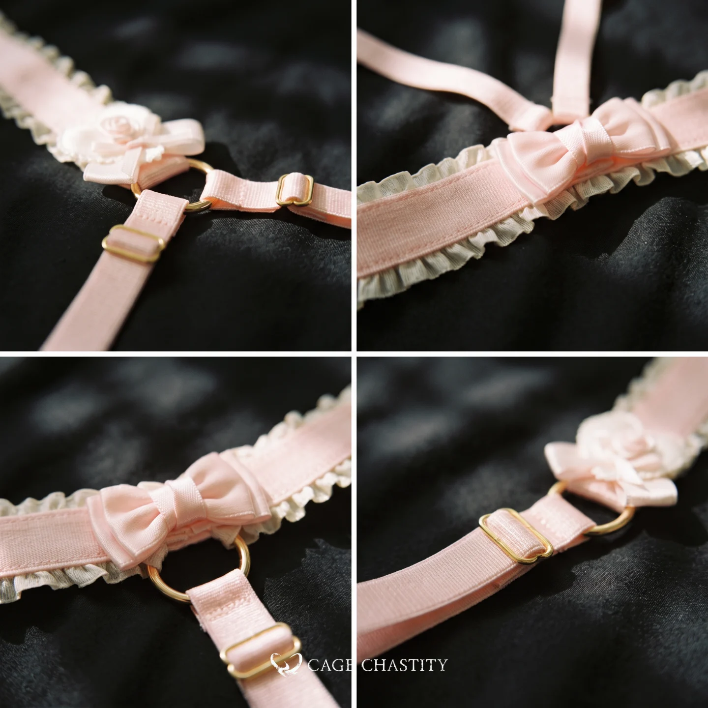 Gilded Puppy Handcrafted Sissy Garter Ensemble