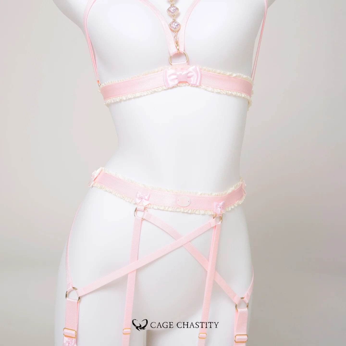 Gilded Puppy Handcrafted Sissy Garter Ensemble