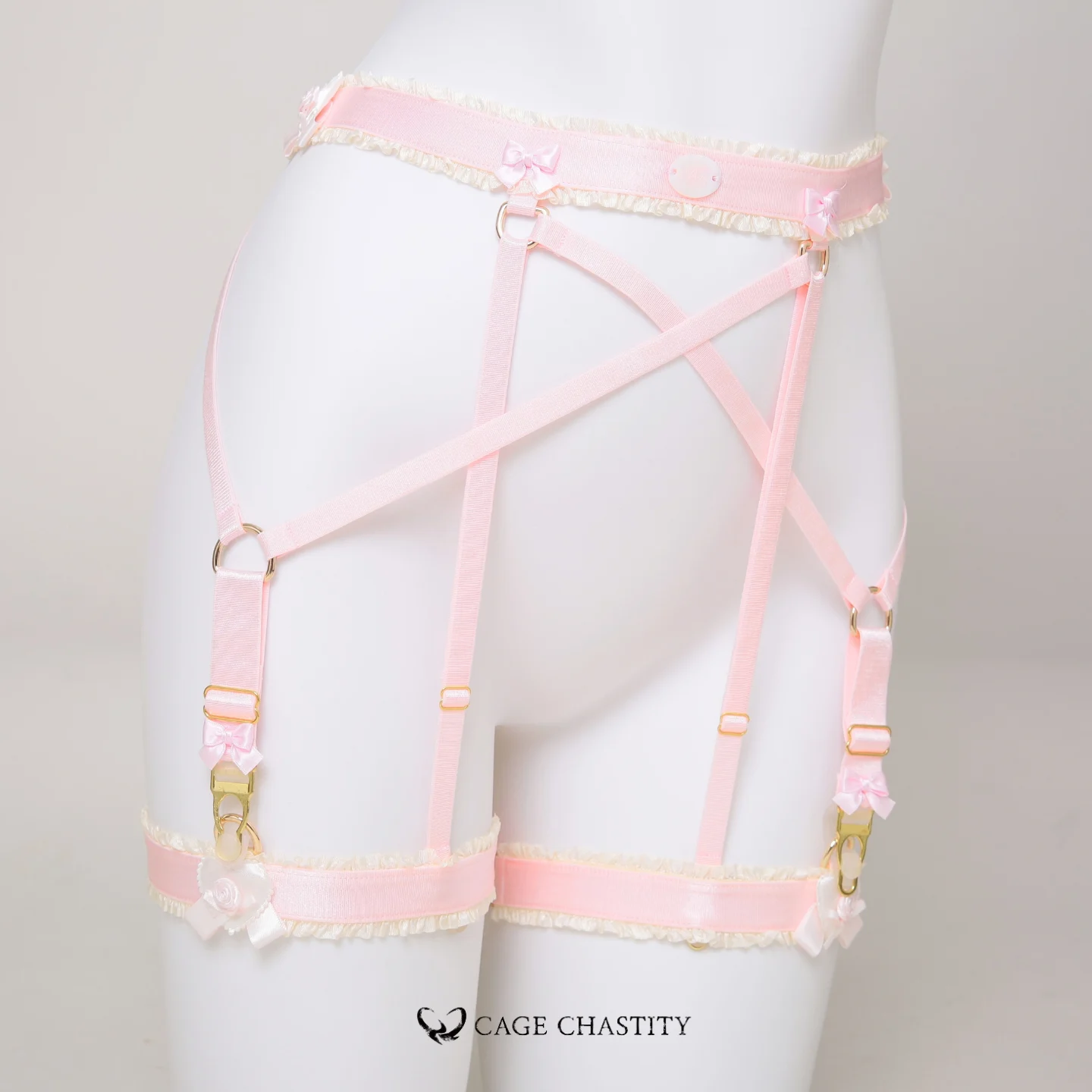 Gilded Puppy Handcrafted Sissy Garter Ensemble