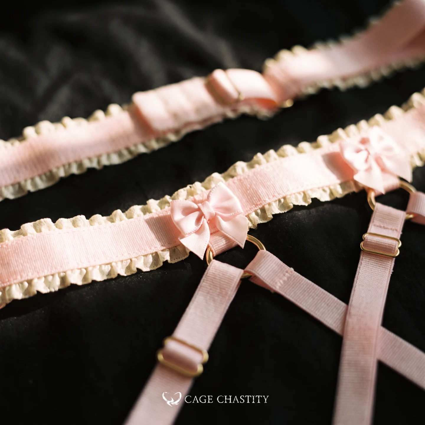 Gilded Puppy Handcrafted Sissy Garter Ensemble