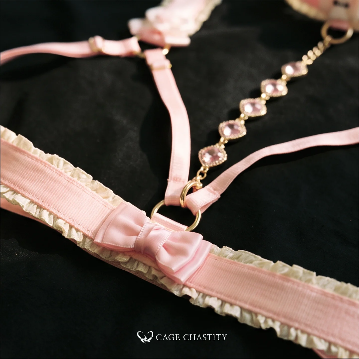 Gilded Puppy Handcrafted Sissy Garter Ensemble