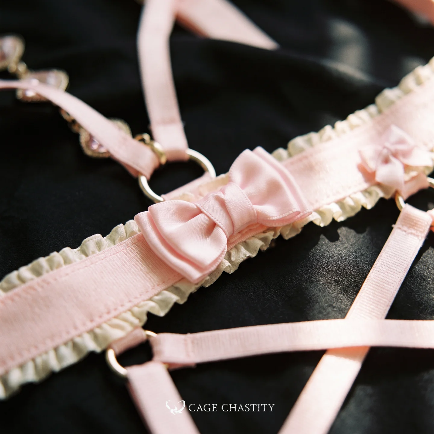 Gilded Puppy Handcrafted Sissy Garter Ensemble