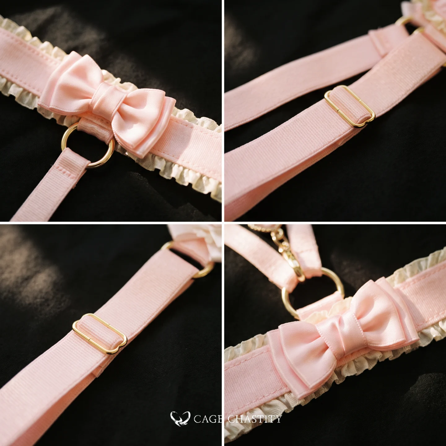 Gilded Puppy Handcrafted Sissy Garter Ensemble
