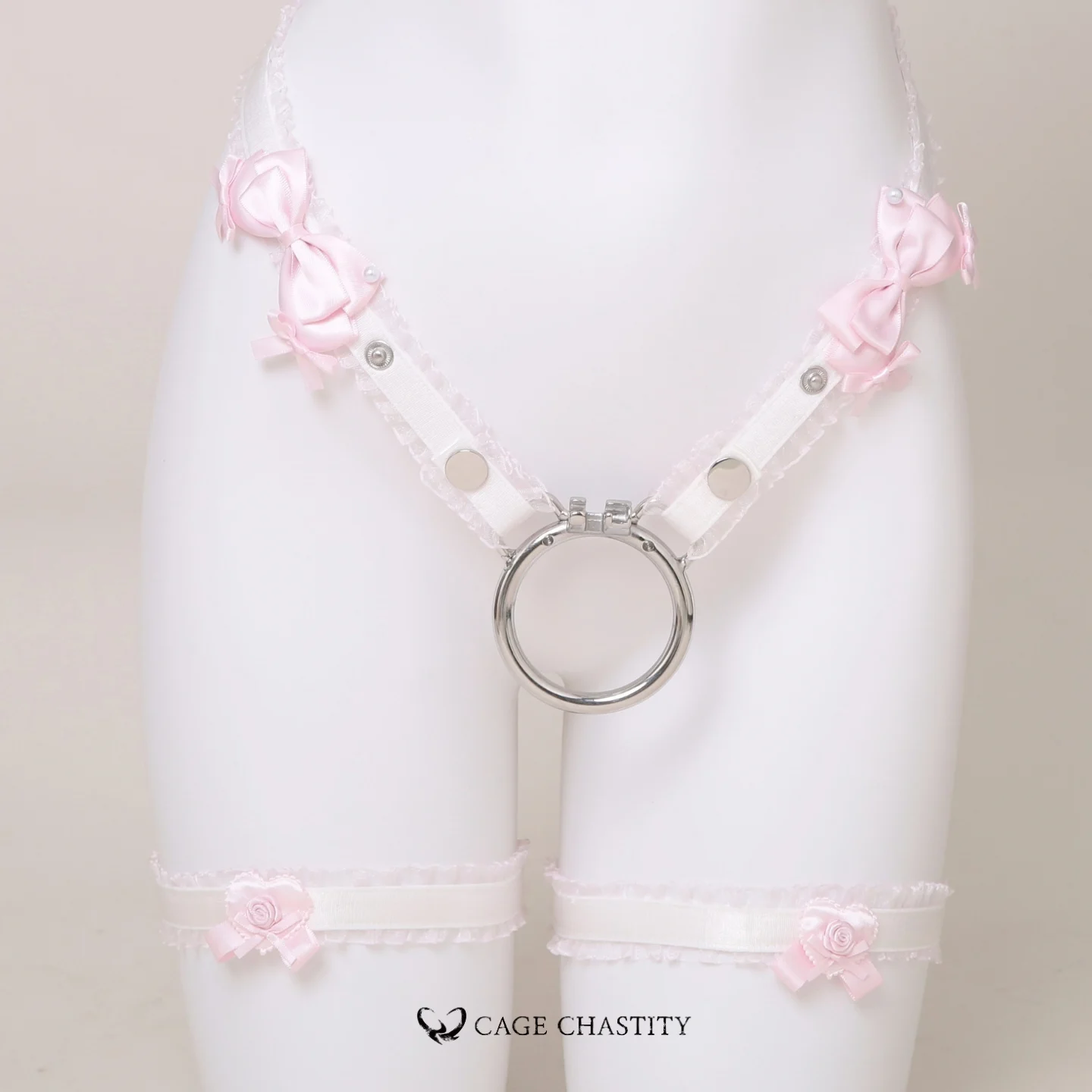 Lady Rose Handcrafted Bow & Garter Ensemble