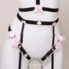 Lady Rose Handcrafted Bow & Garter Ensemble