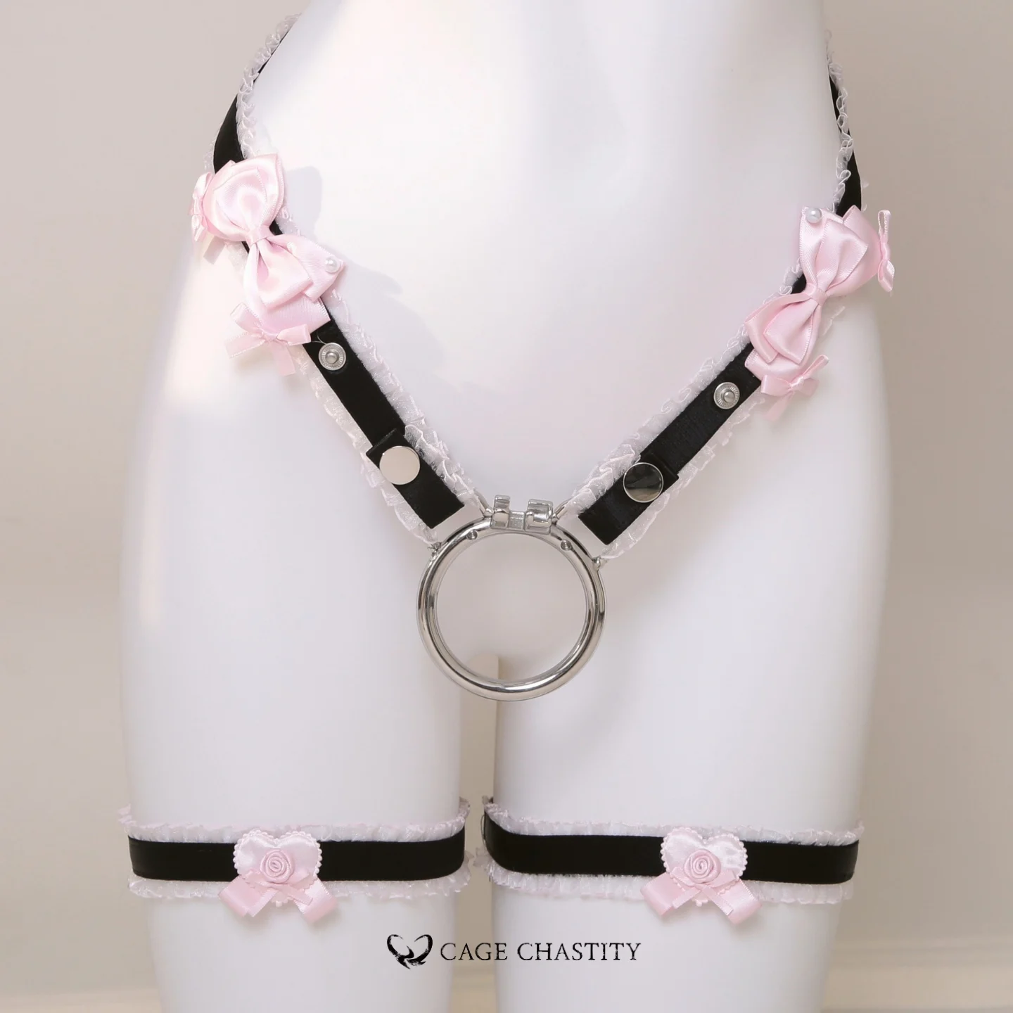 Lady Rose Handcrafted Bow & Garter Ensemble