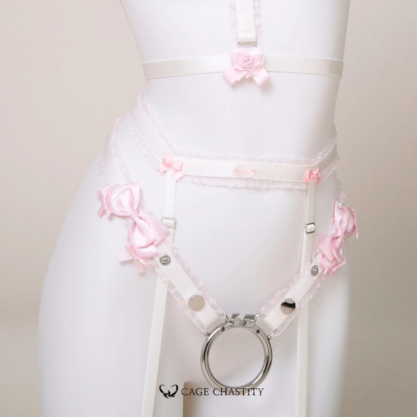 Lady Rose Handcrafted Bow & Garter Ensemble