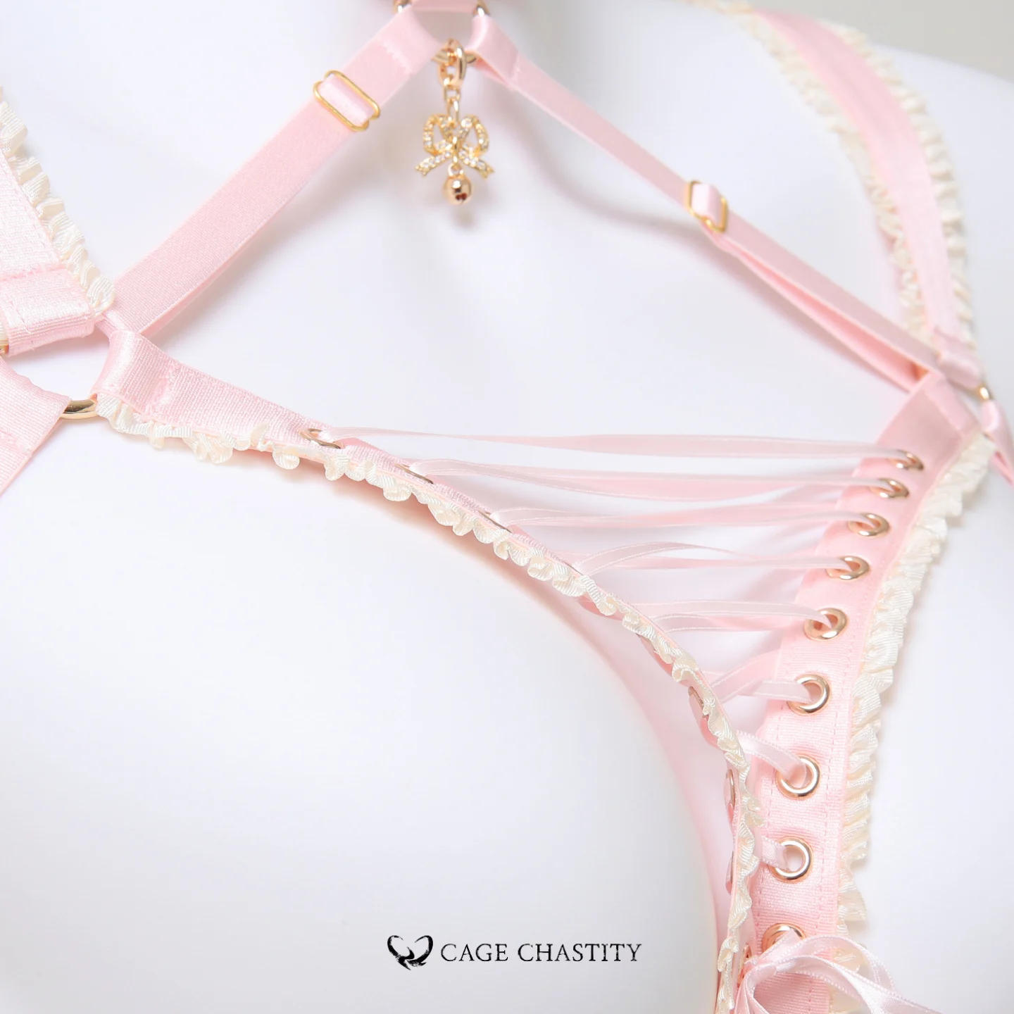 Petit Gâteau Handcrafted Sissy Lingerie Set with Bells & Garters