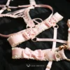 Petit Gâteau Handcrafted Sissy Lingerie Set with Bells & Garters