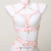 Petit Gâteau Handcrafted Sissy Lingerie Set with Bells & Garters