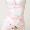 Petit Gâteau Handcrafted Sissy Lingerie Set with Bells & Garters