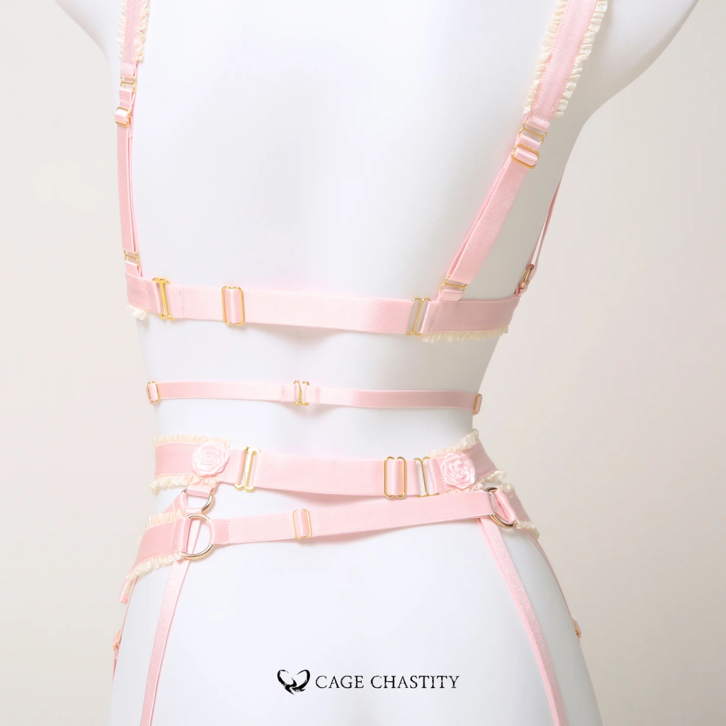 Petit Gâteau Handcrafted Sissy Lingerie Set with Bells & Garters