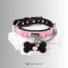 Cute Pink Sissy Puppy – Collar, Leash & Cuff Set