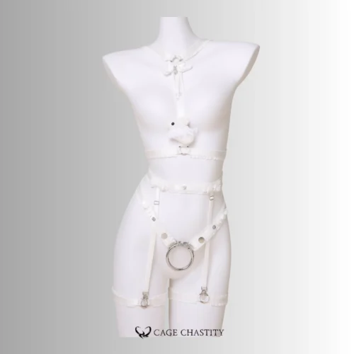 Pristine Bunny Handcrafted Chastity Lingerie Set