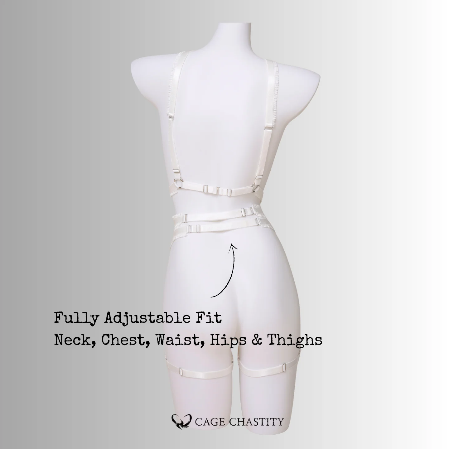 Pristine Bunny Handcrafted Chastity Lingerie Set