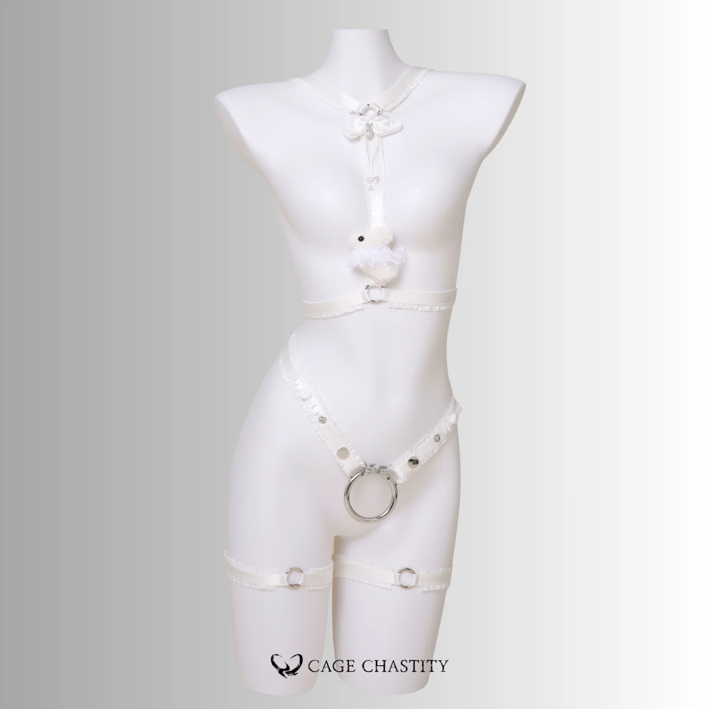 Pristine Bunny Handcrafted Chastity Lingerie Set