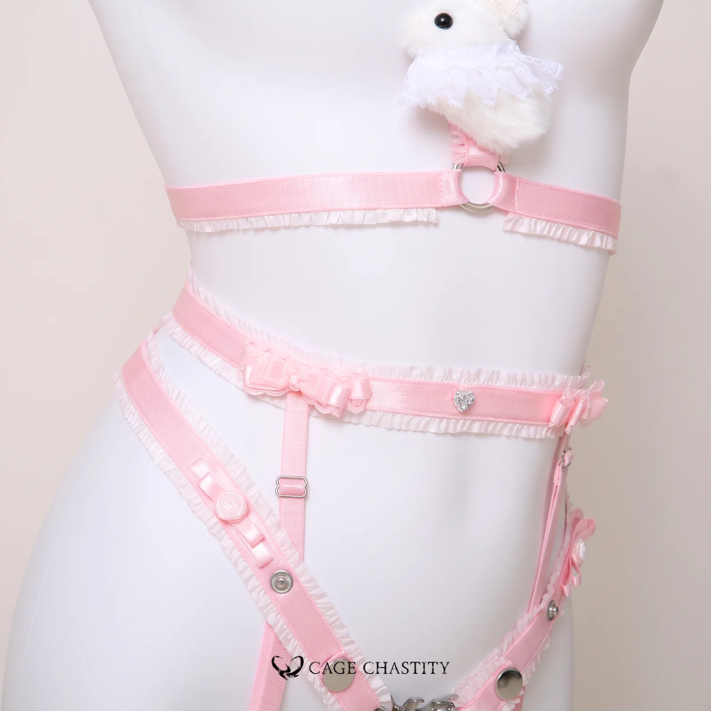 Pristine Bunny Handcrafted Chastity Lingerie Set