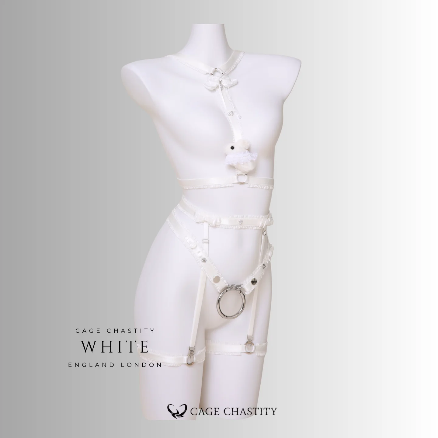 Pristine Bunny Handcrafted Chastity Lingerie Set