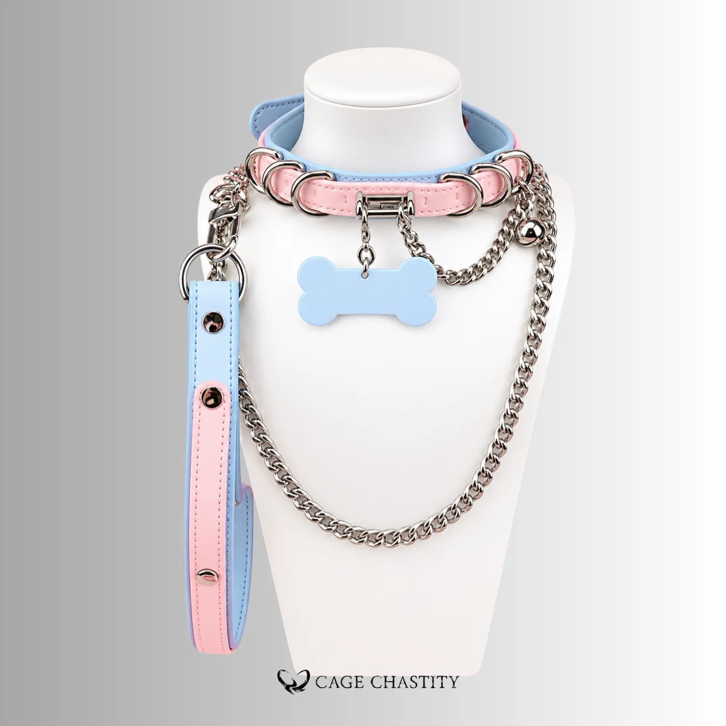 Handcrafted Good Girl Collar – Pink & Black